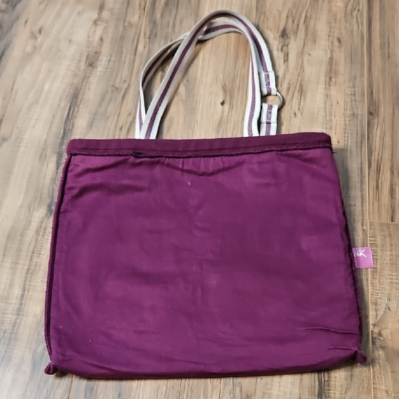 Vintage Victoria's Secret Pink Tote Bag - Purple Burgandy And Cream - Picture 10 of 15